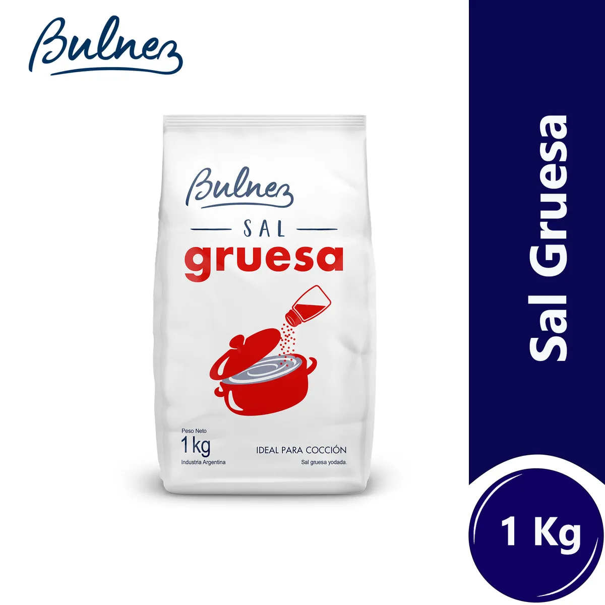 Sal gruesa Bulnez en bolsa 1 kg.