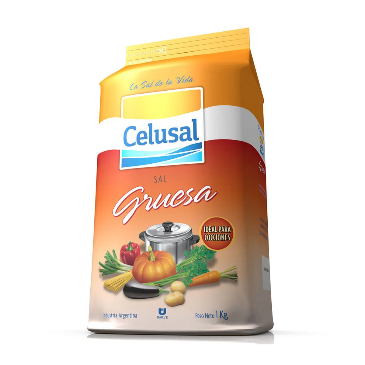 Sal gruesa Celusal paquete 1 kg.