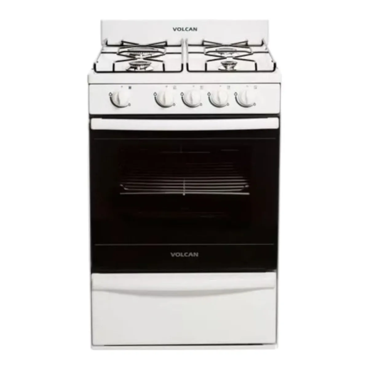 Cocina Multigas Volcan Blanca 87644v 4 Hornallas Sin Luz