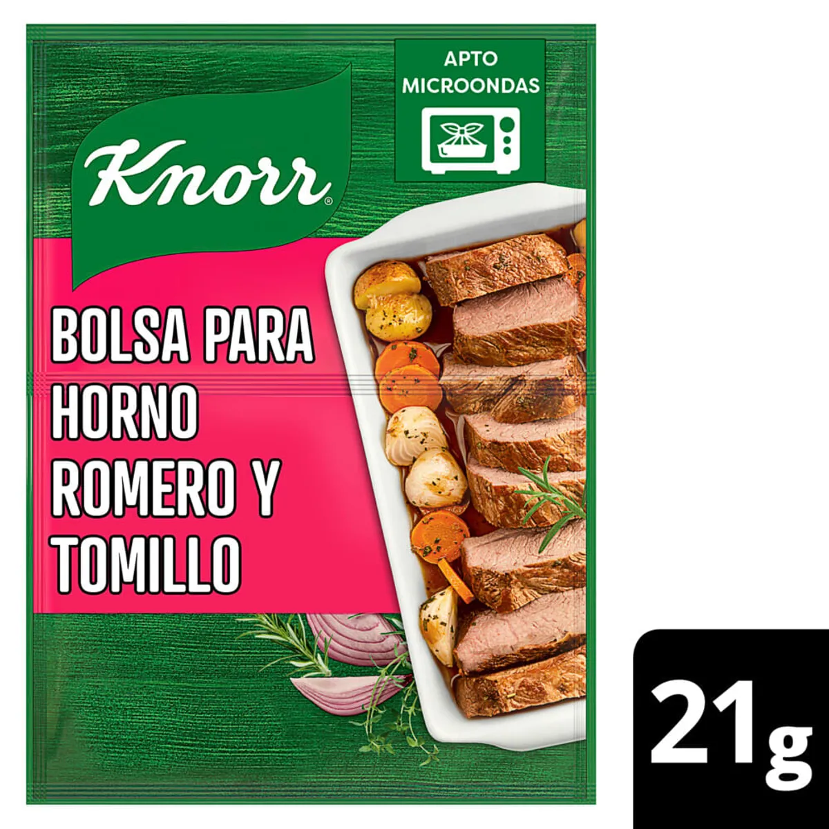 Condimento sabor al horno Knorr romero y tomillo 21 g.