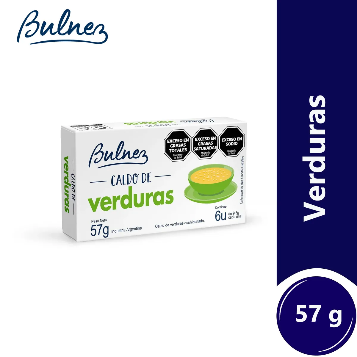Caldo de verdura Bulnez 6 uni