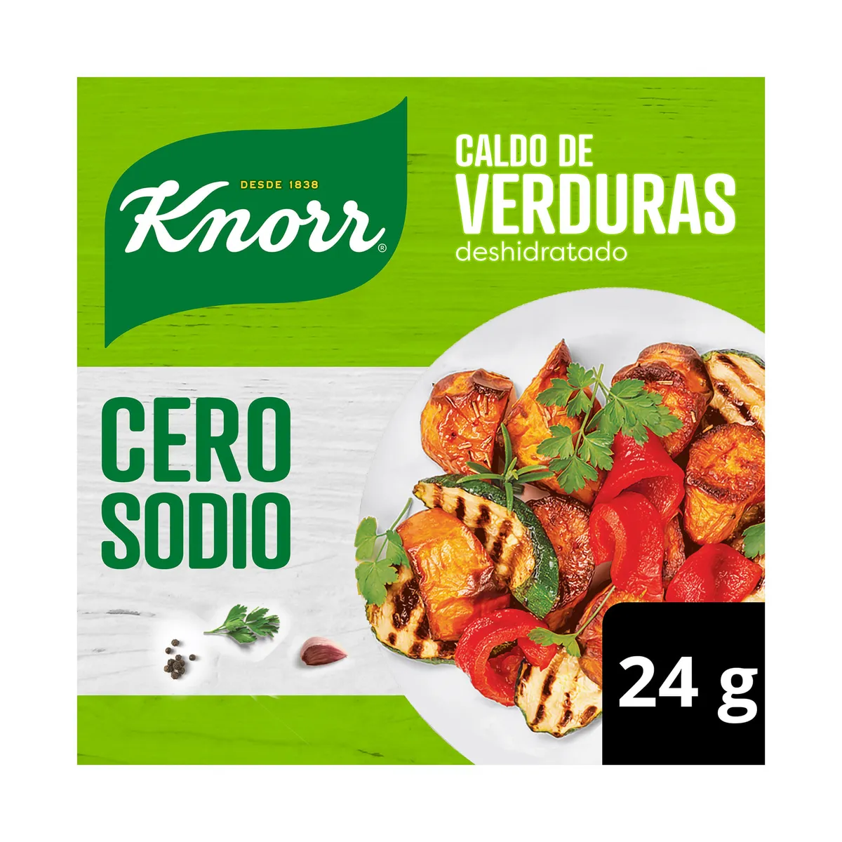 Saborizador de verdura Knorr cero sodio en sobre 4 uni