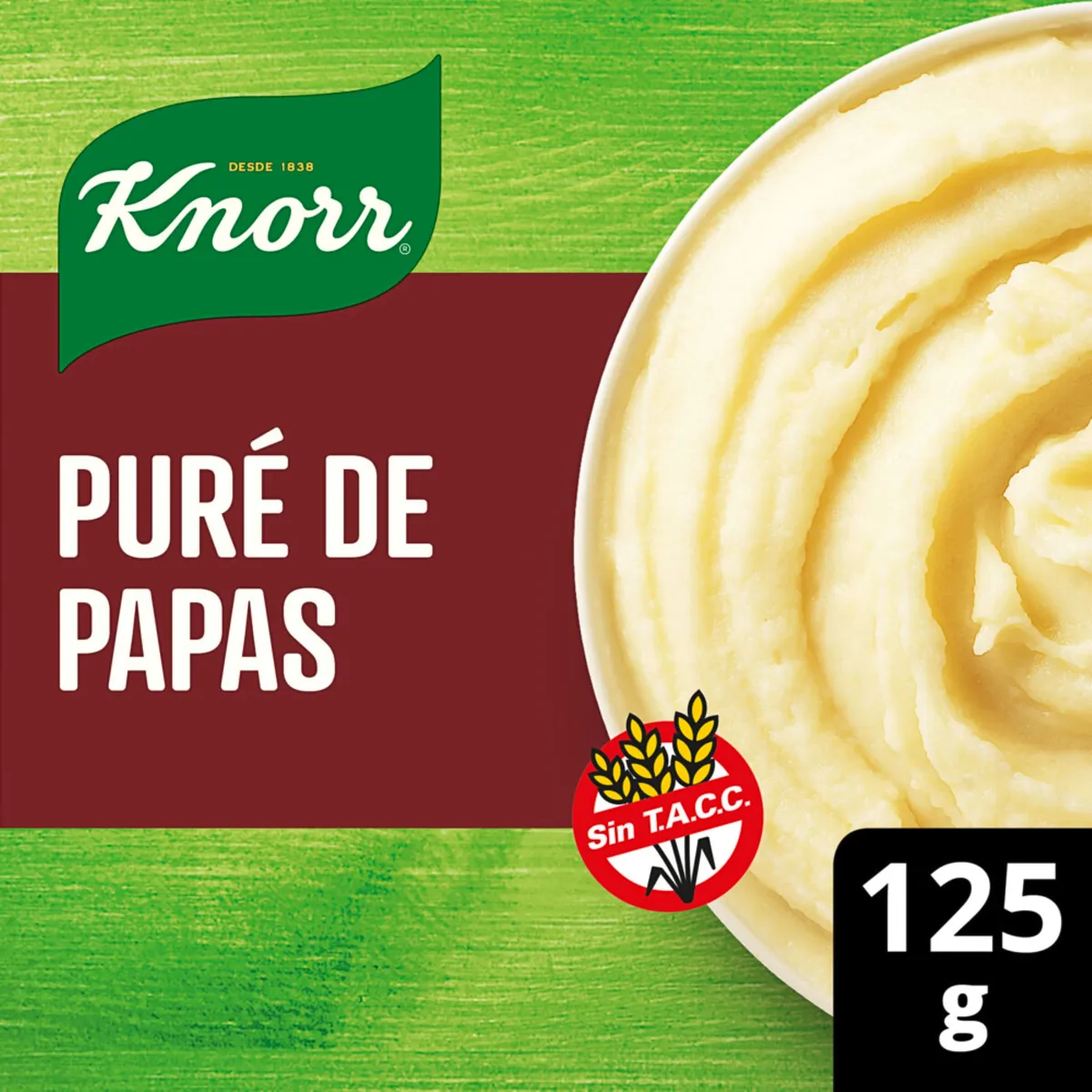 Puré de papas Knorr tradicional listo 125 g.