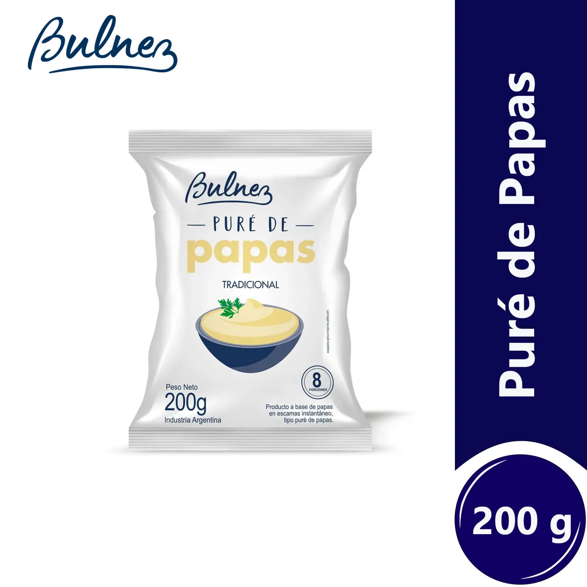 Puré de papas Bulnez en bolsa 200 grs