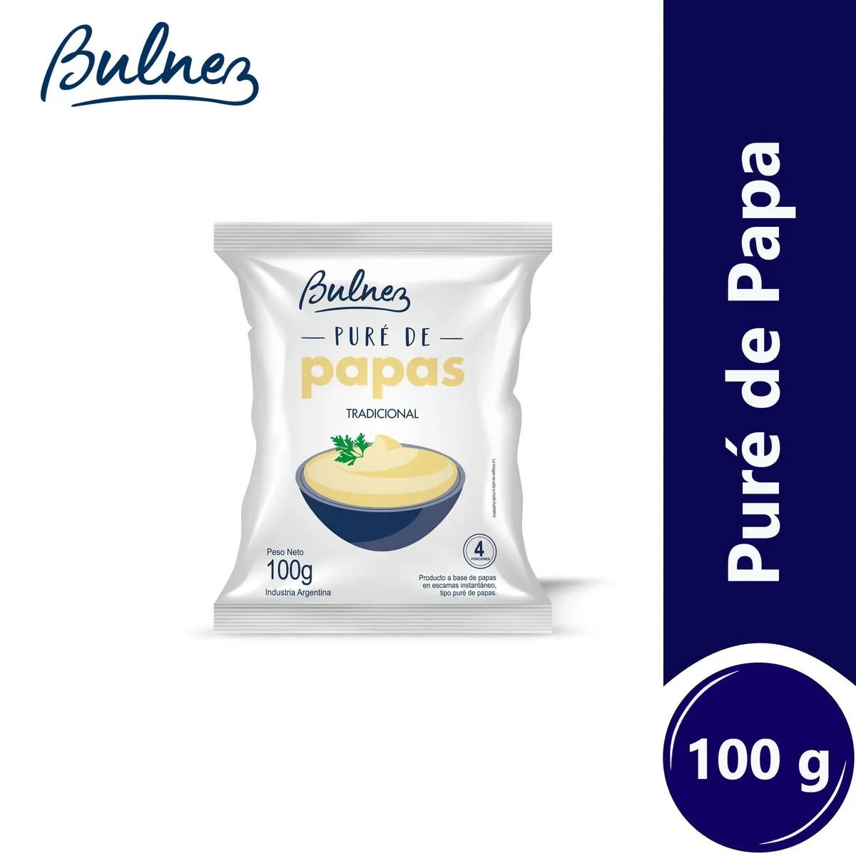 Puré de papas Bulnez en bolsa 100 grs