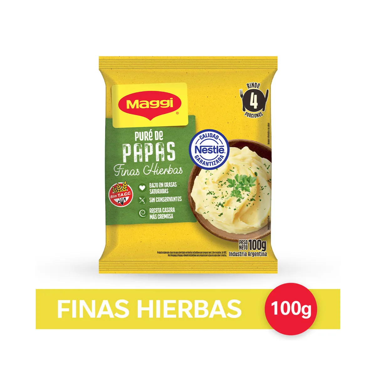 Puré de papas Maggi finas hierbas 100 grs