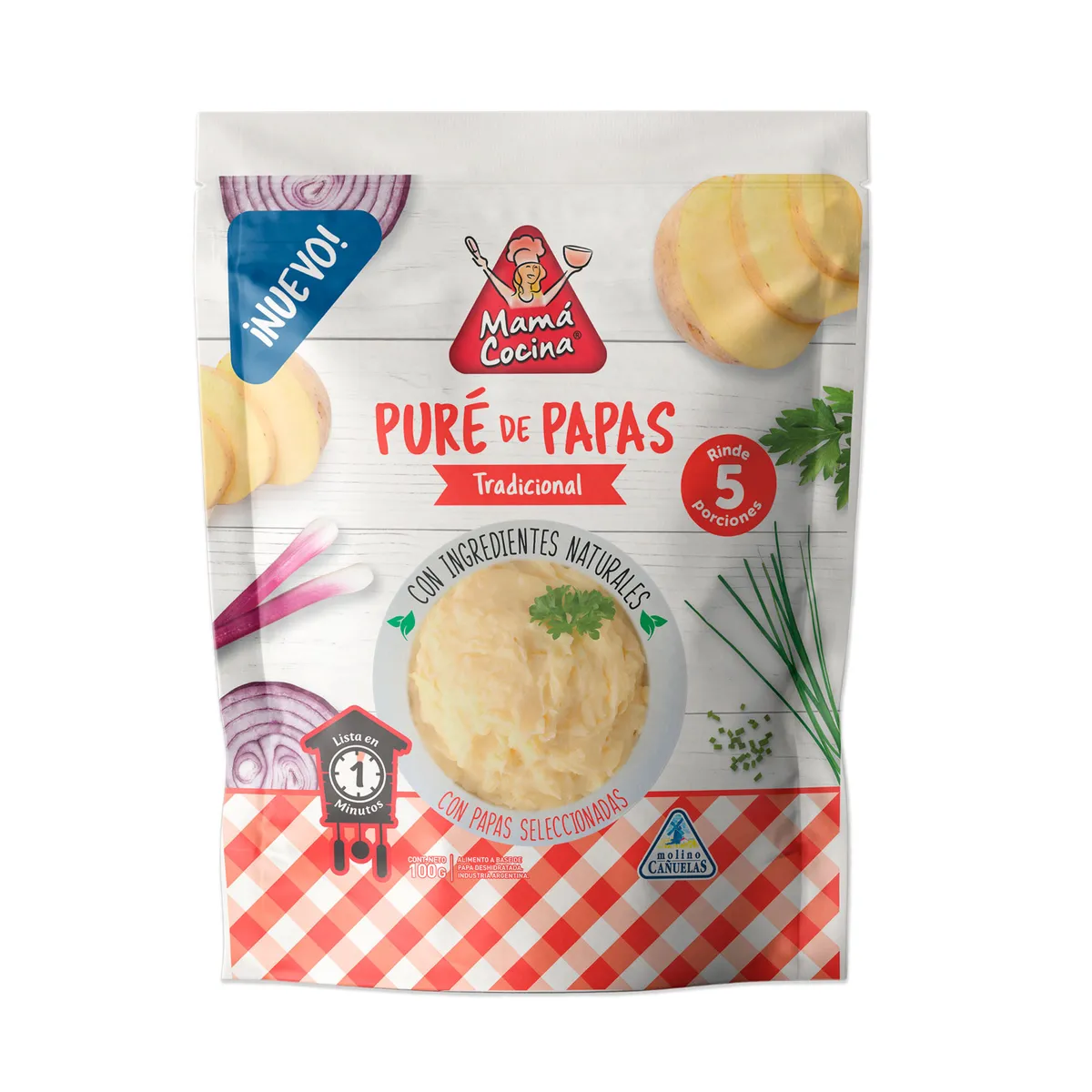 Puré de papas Mamá cocina receta tradicional 100 g.