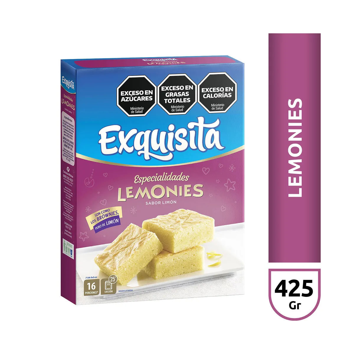 Brownies de limón Exquisita 425 g.