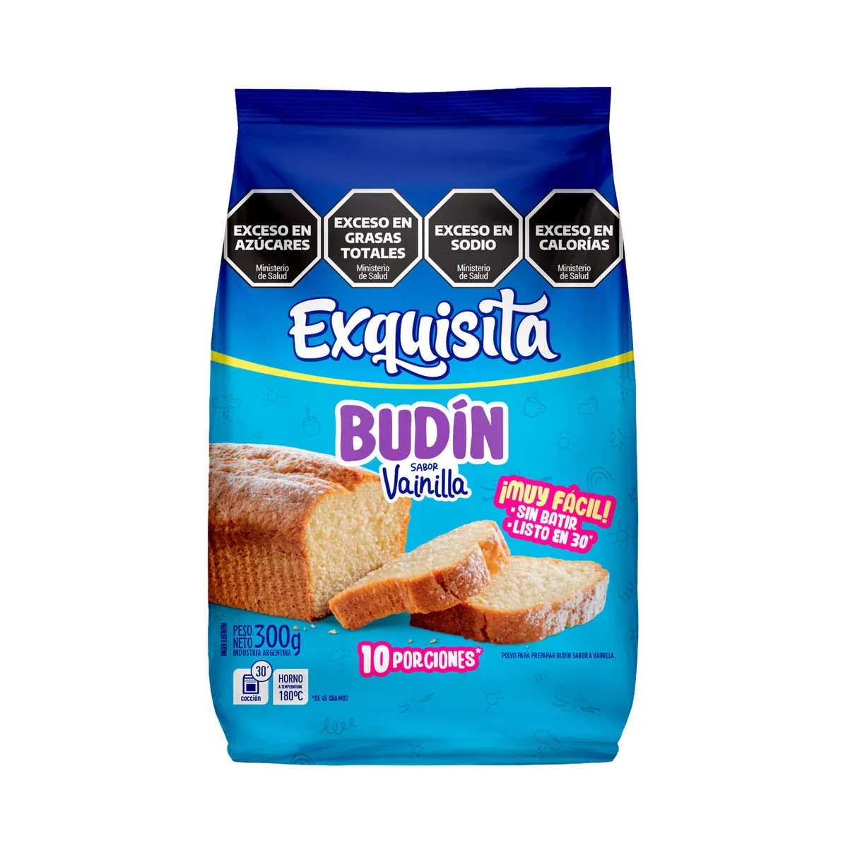 Exquisita budin de vainilla 300 g.