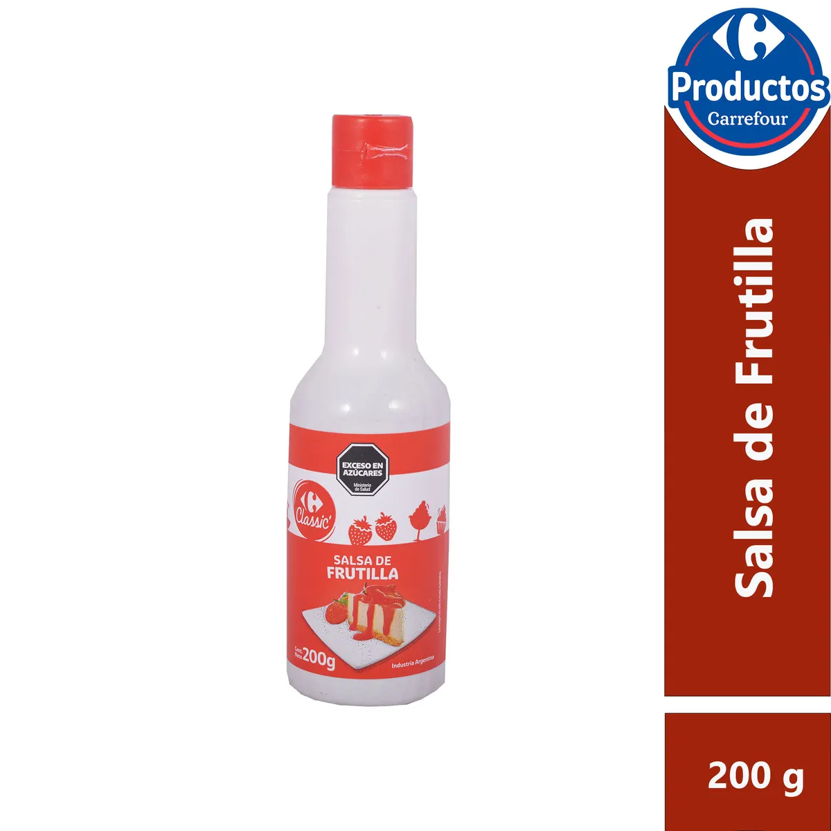Salsa de frutilla Carrefour Classic 200 g.