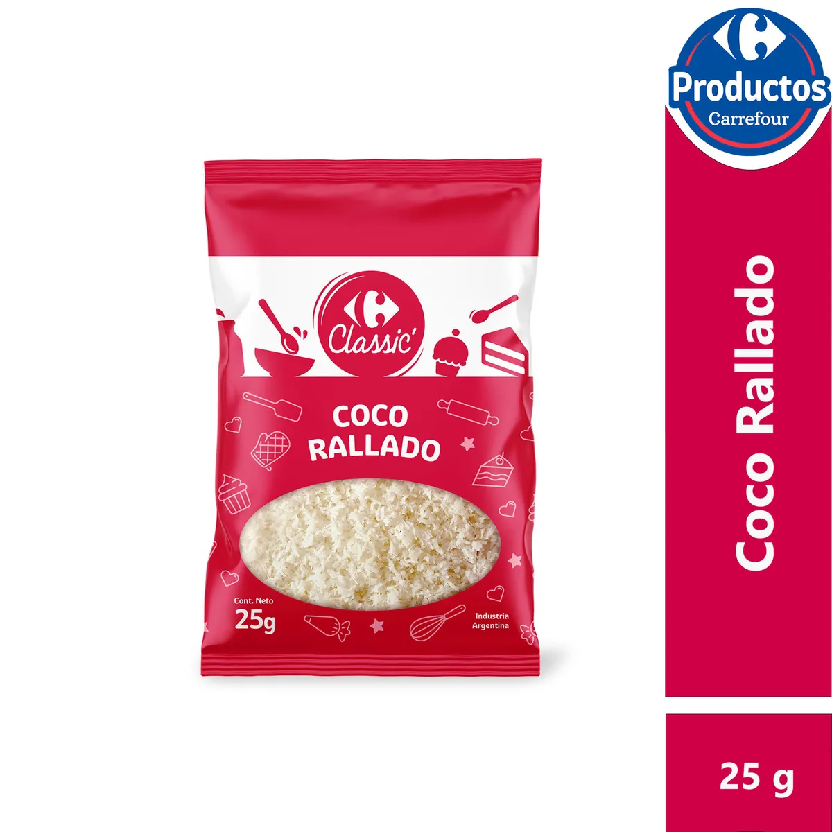Coco rallado Carrefour Classic 25 g.