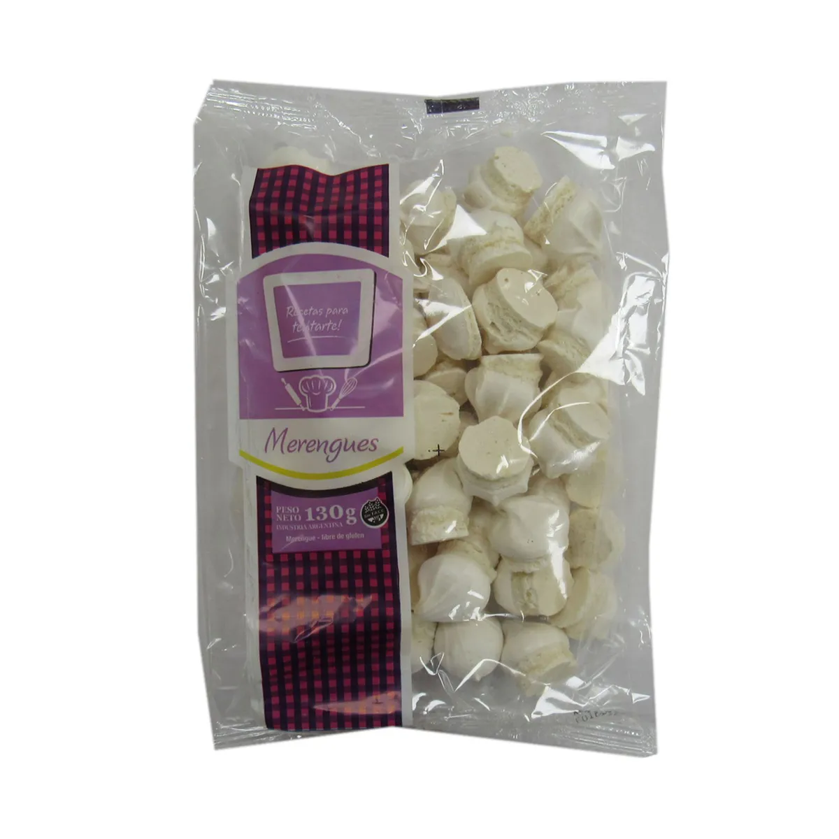 Merengues medianos blancos 130 g.