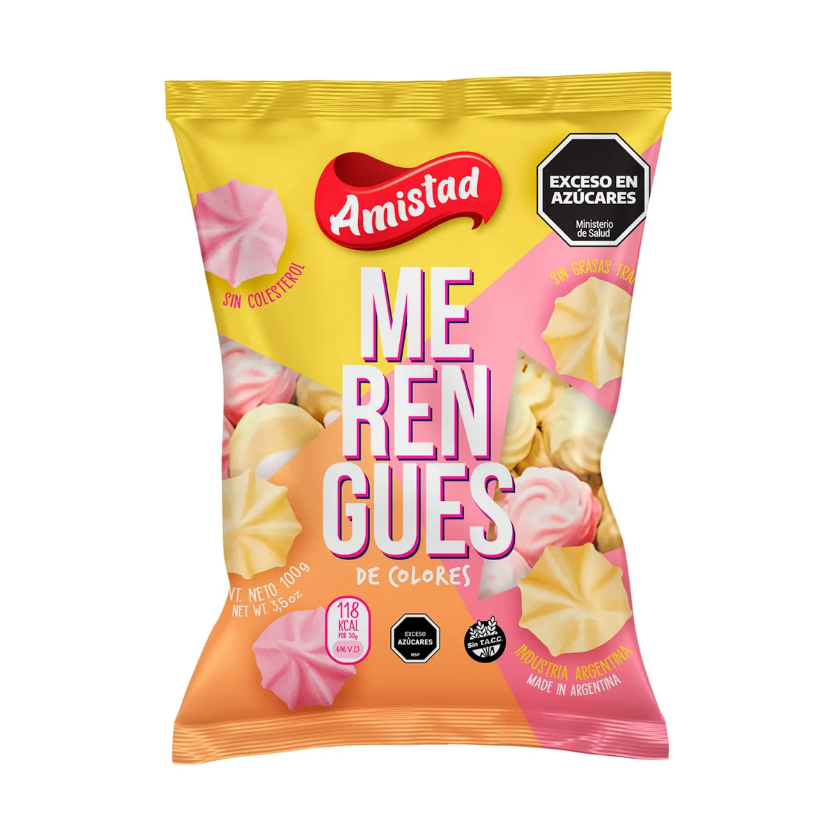 Merengue La Amistad mediano color 100 grs.