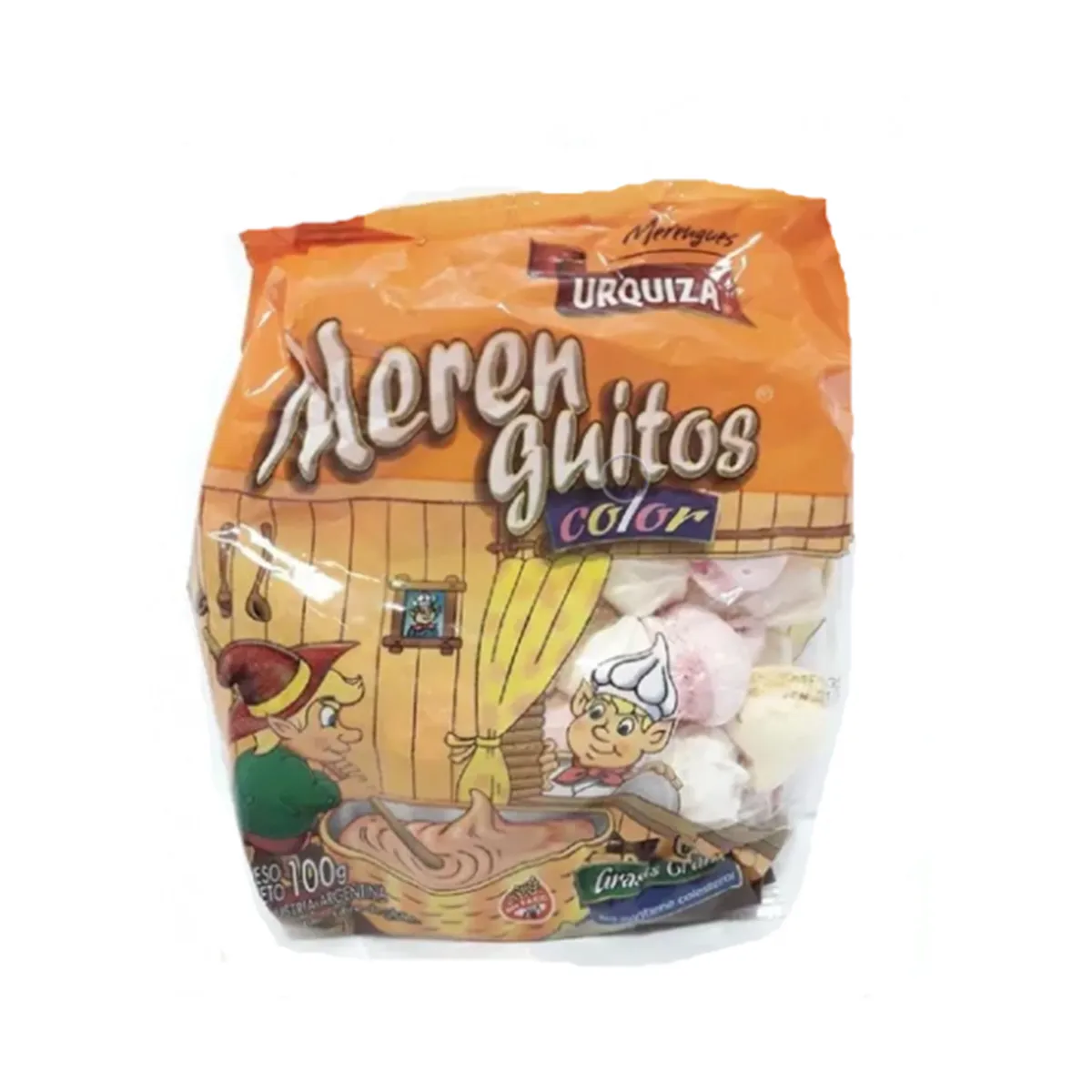 Merenguitos medianos color Urquiza 100 g.