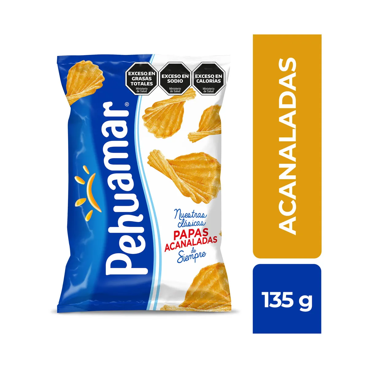 Papas fritas acanaladas Pehuamar 135 g.