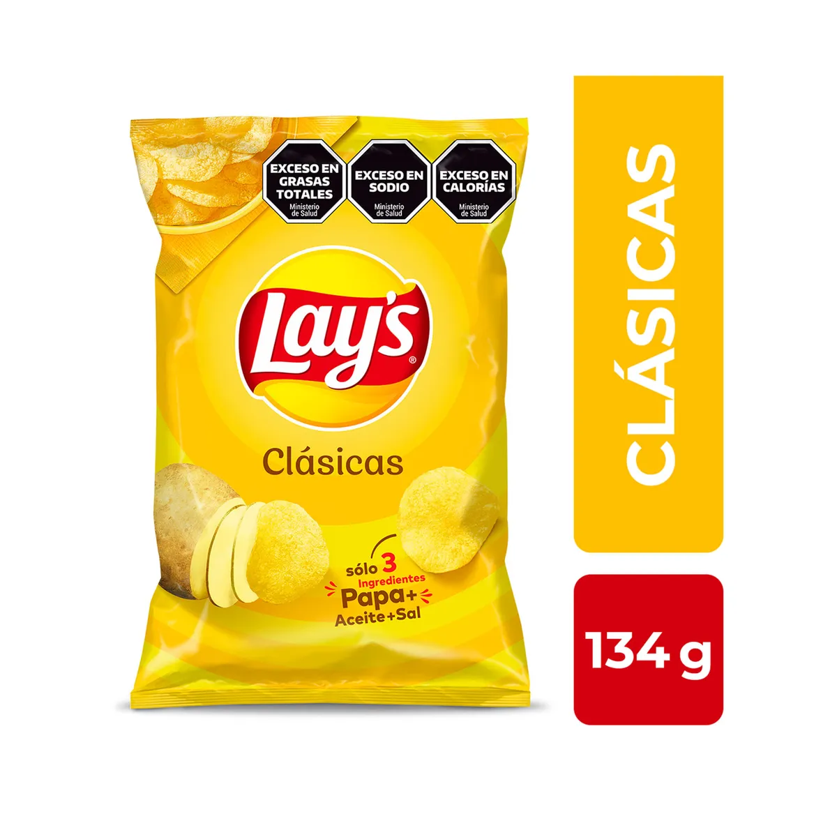 Papas fritas Lays clásicas 134 g.