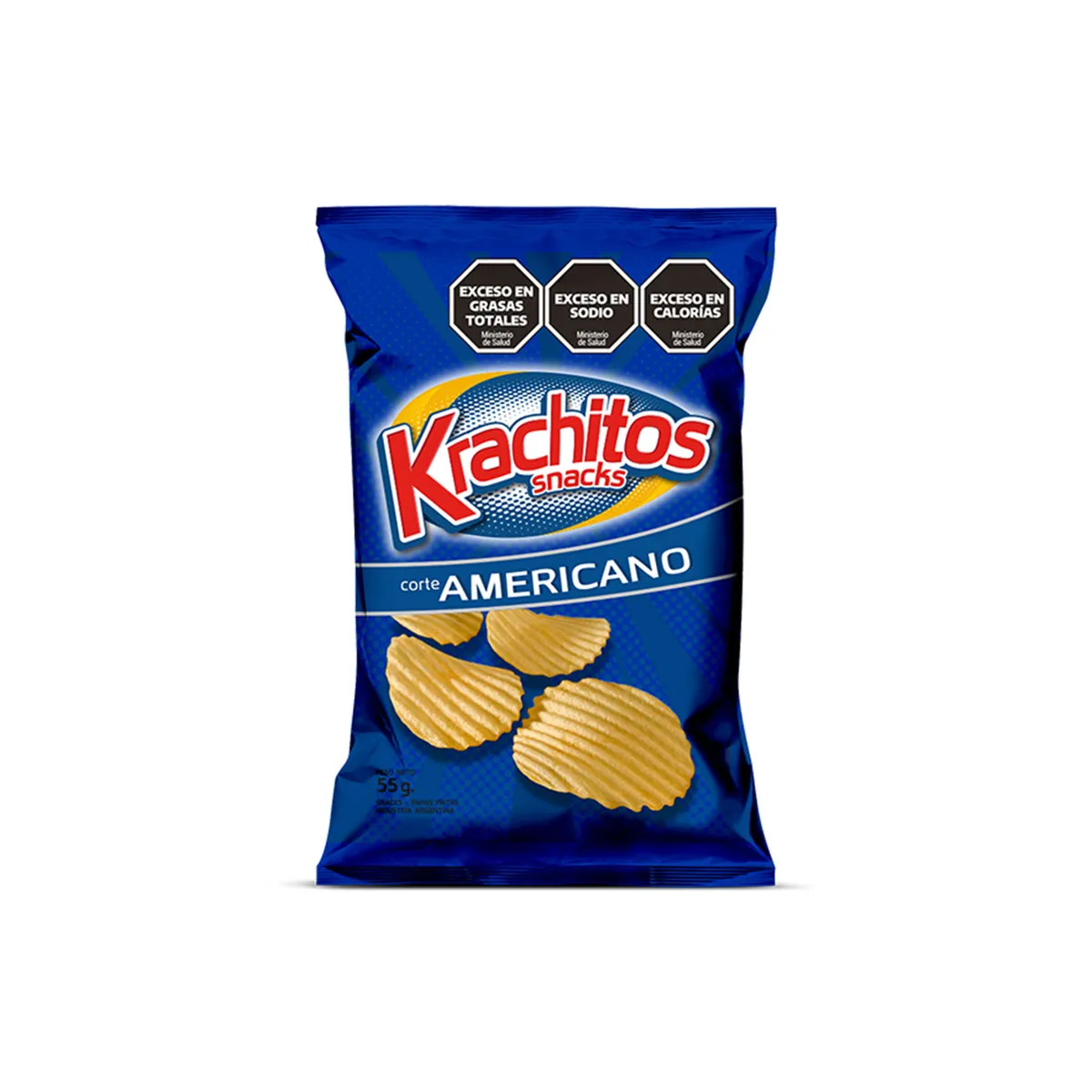 Papas fritas corte americano Krachitos 165 grs