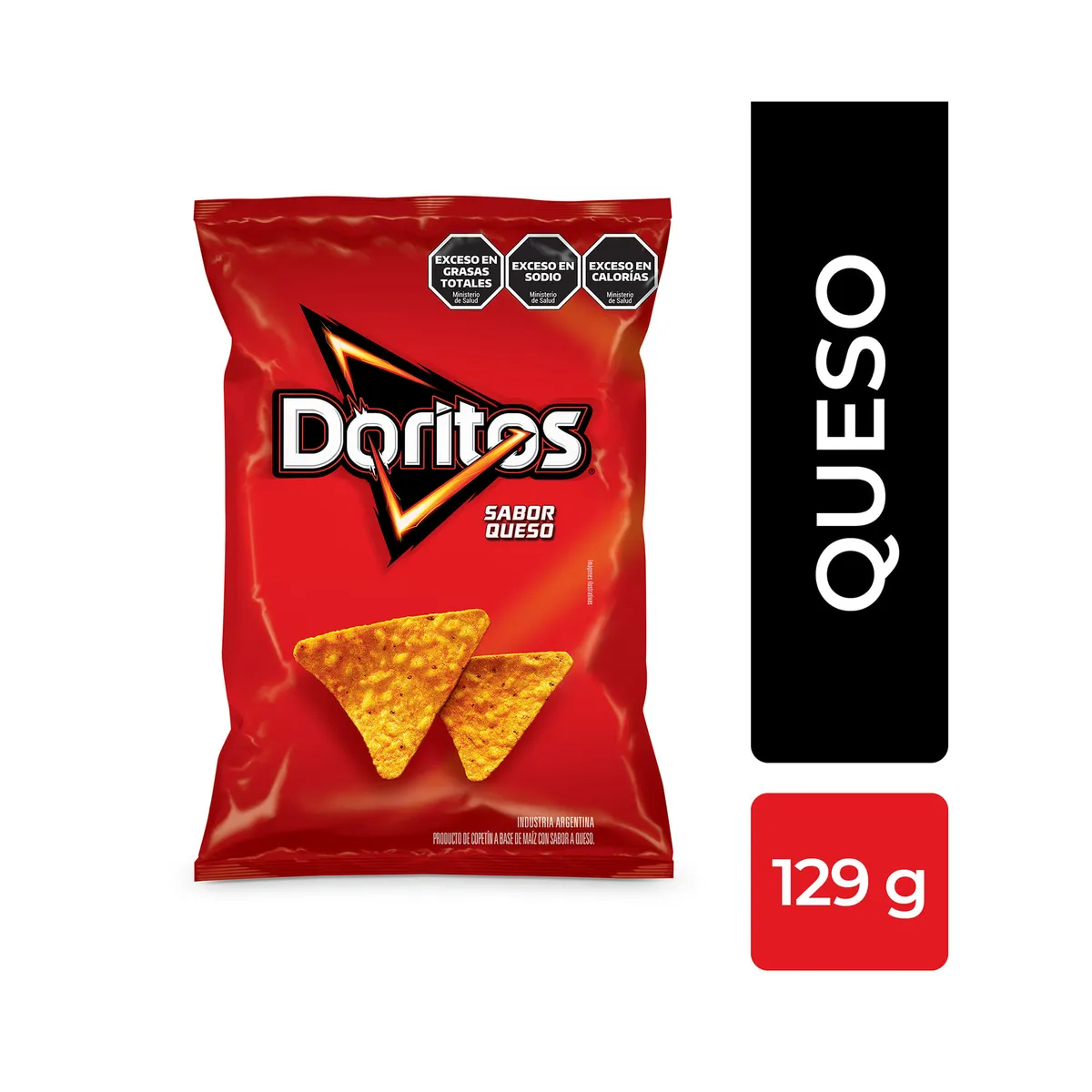 Nachos sabor a queso Doritos 129 g.