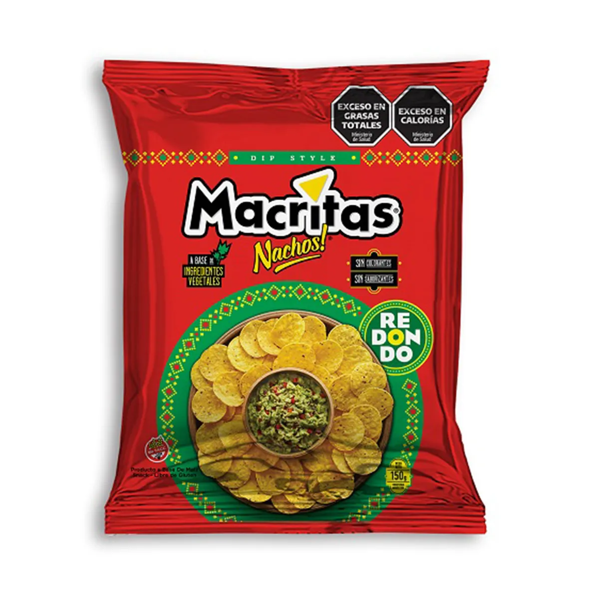 Nachos Macritas originales en bolsa 150 g.