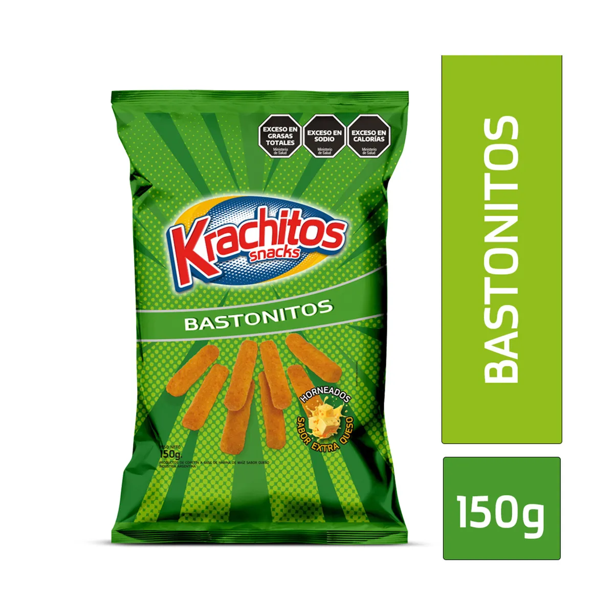 Bastonsitos horneados Krachitos maxi queso 150 g.