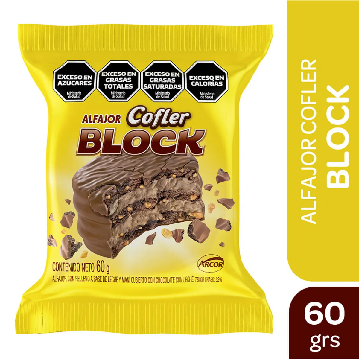 Alfajor negro block Cofler 60 g.
