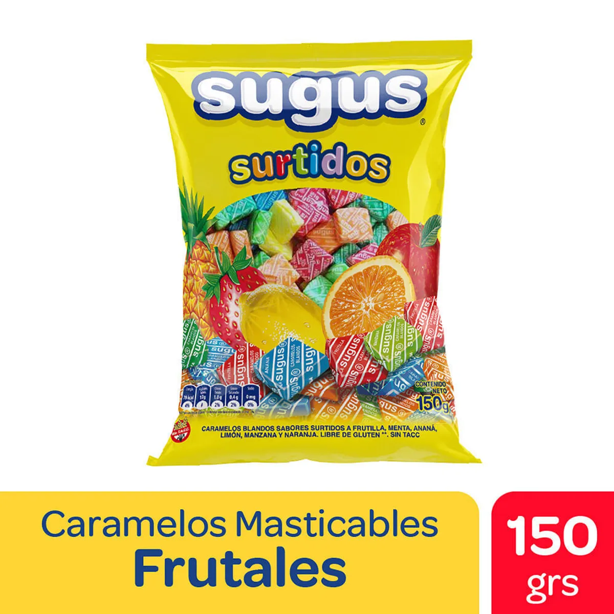 Caramelos masticables Sugus 150 g.
