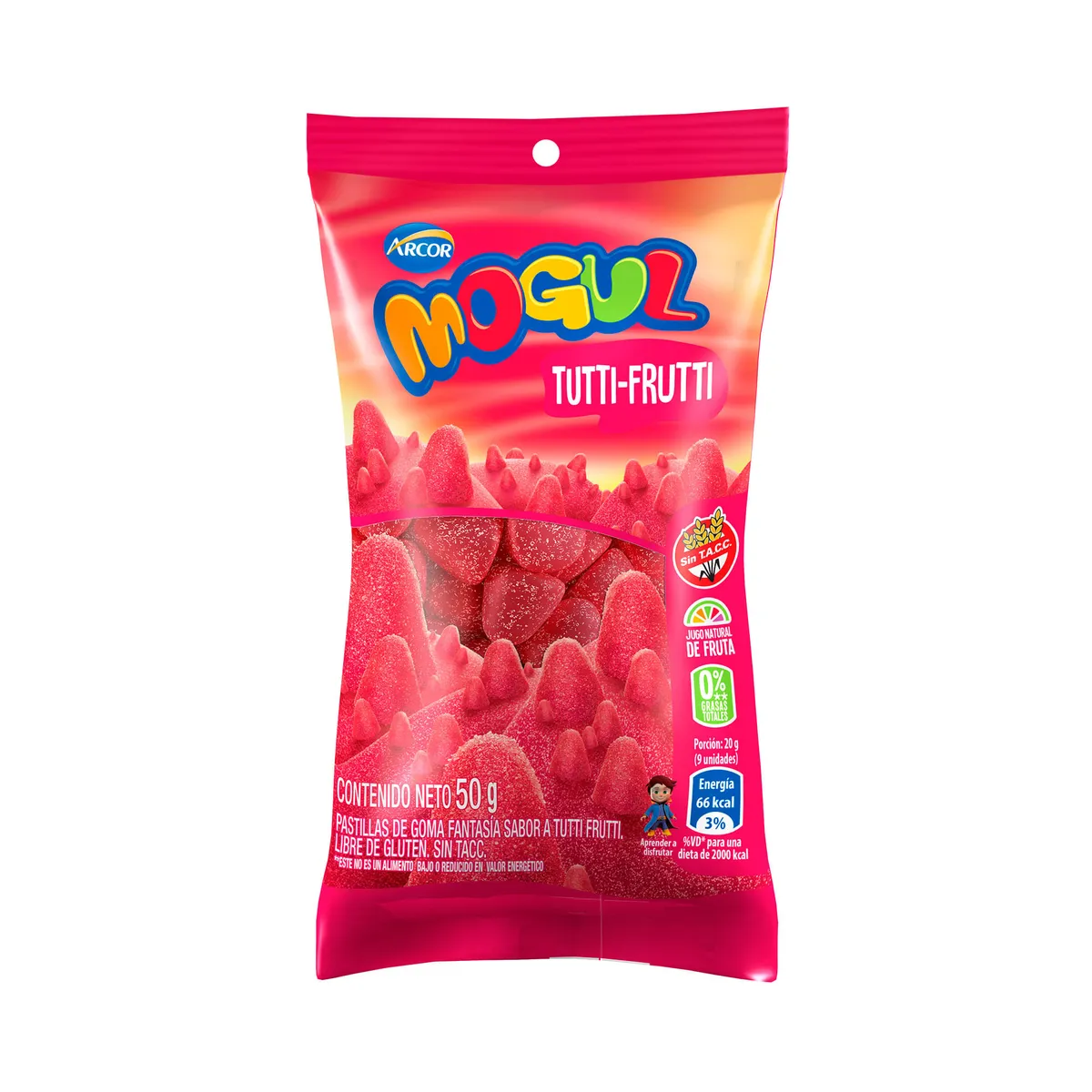 Gomitas tutti frutti Mogul bolsa 50 g.