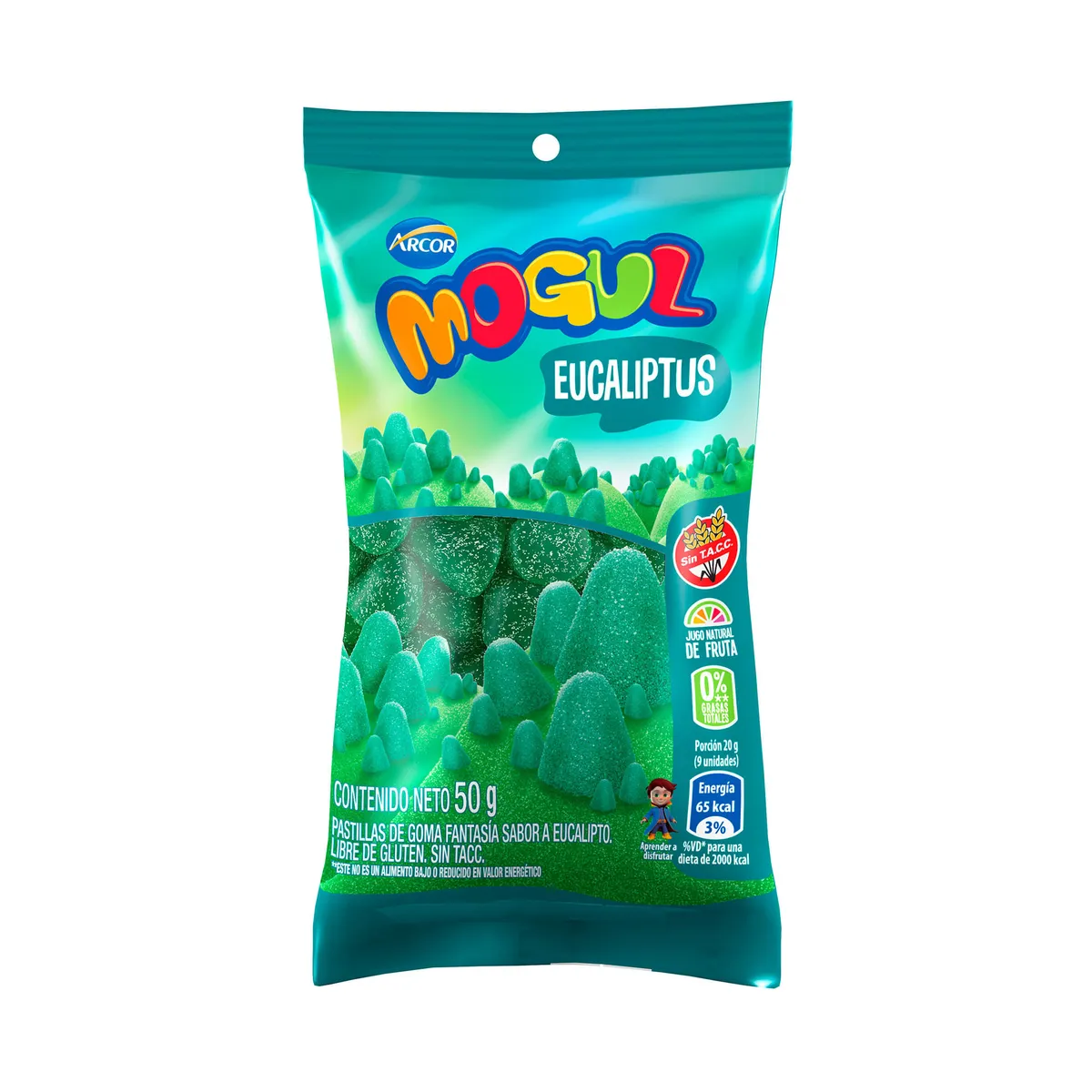 Gomitas eucaliptus Mogul bolsa 50 g.