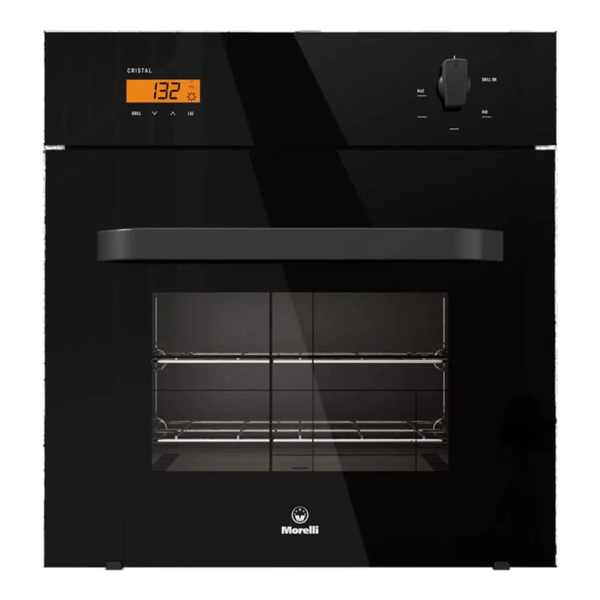 Horno Eléctrico A Gas Morelli Cristal 600 70 L Color Negro