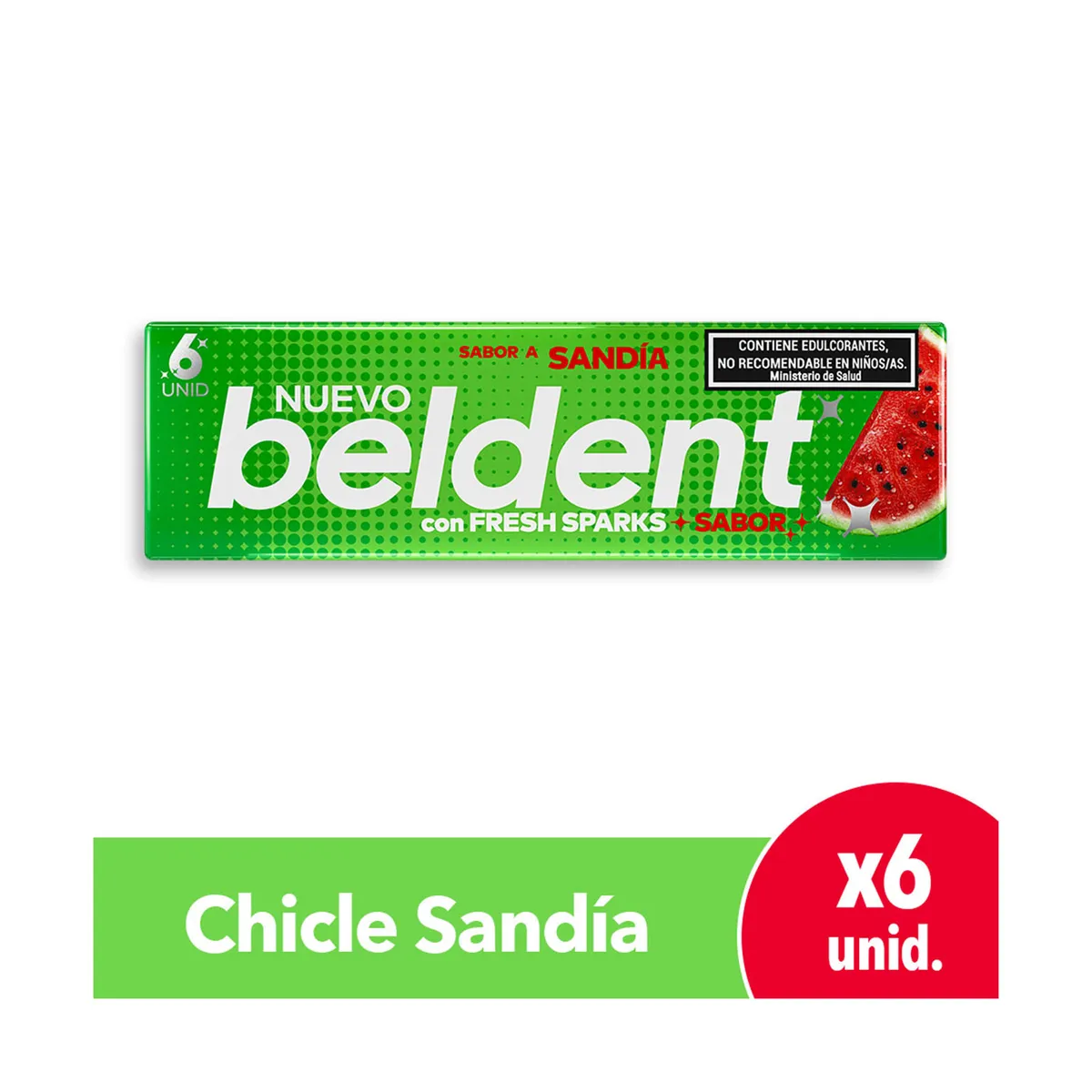Chicles Beldent sandia 20 g.