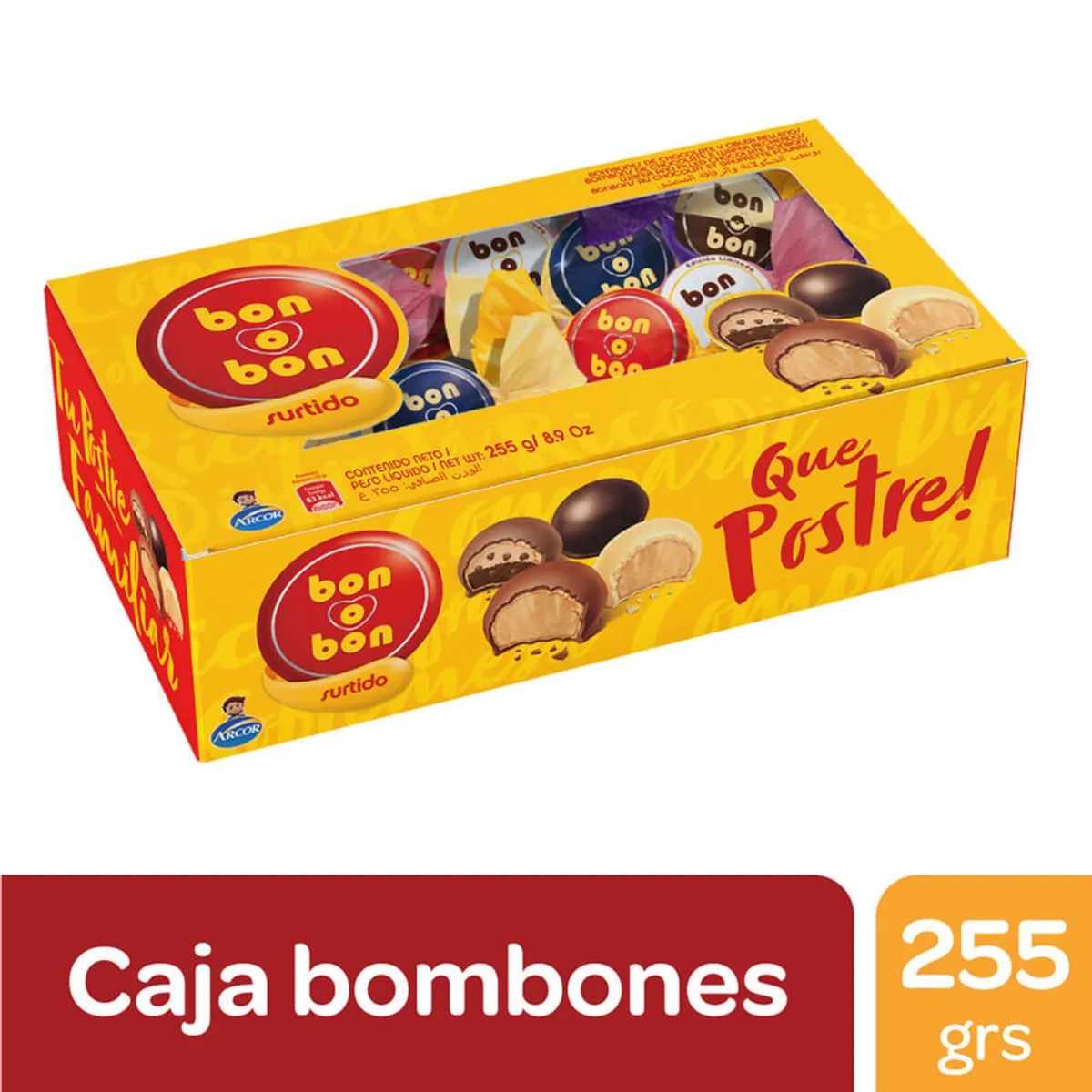 Bombones Bon O Bon surtidos caja 255 g.