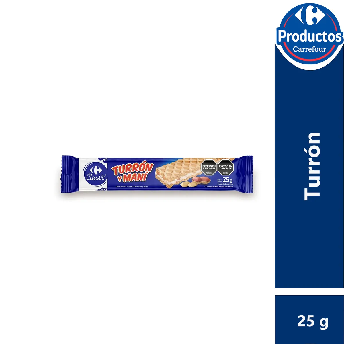 Turrón de maní Carrefour Classic 25 g