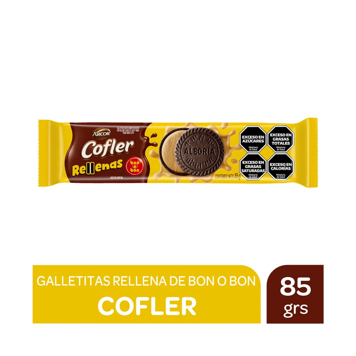 Galletitas rellenas Bon o Bon Cofler 85 g.