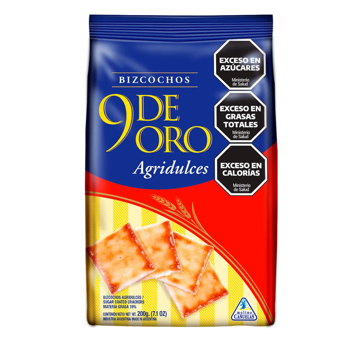 Bizcochos 9 de Oro agridulces 200 g.