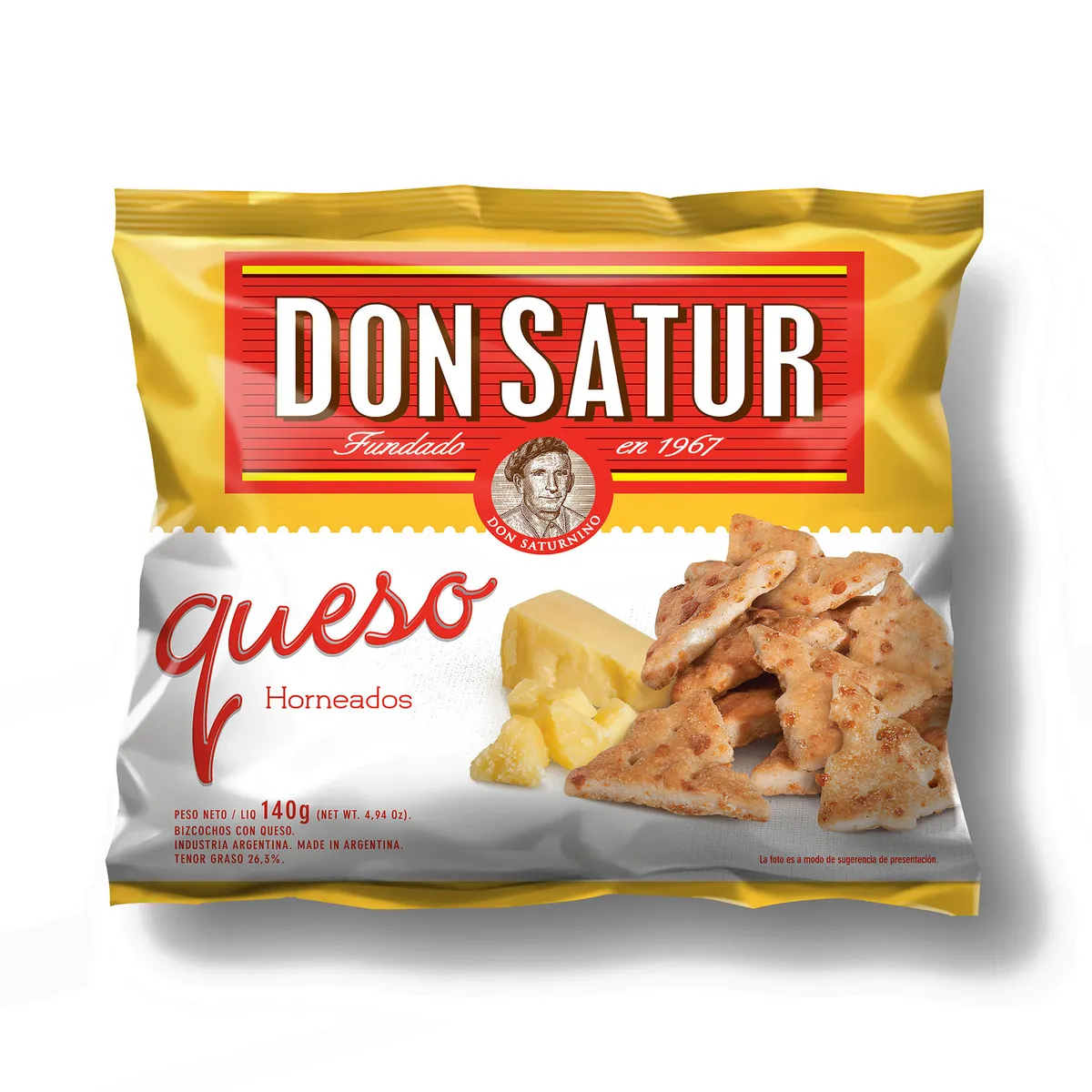 Bizcochos Don Satur sabor queso 140 g.