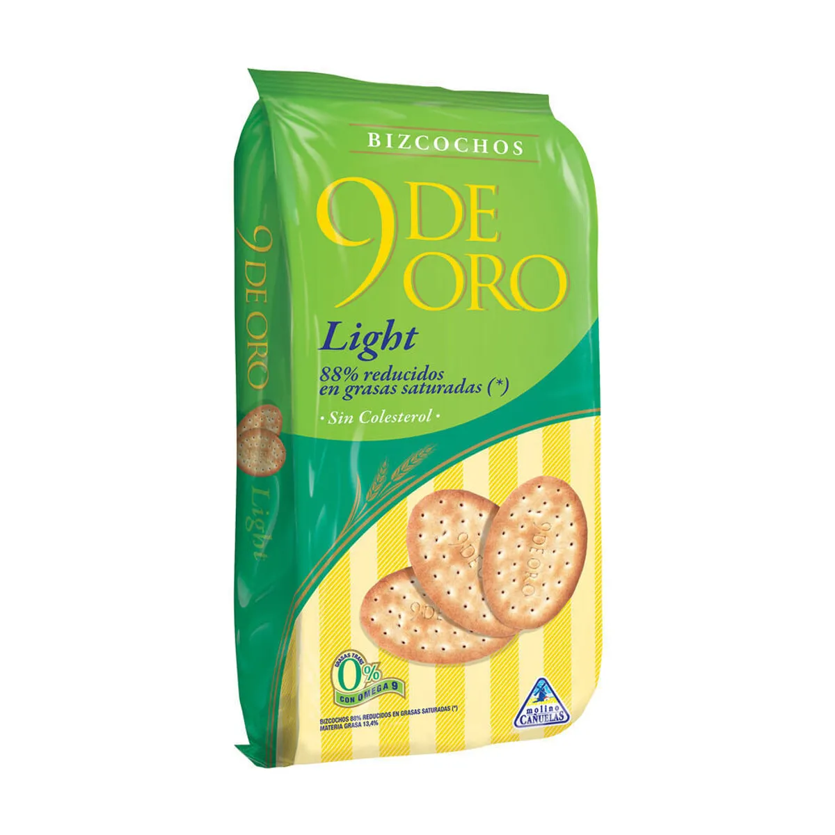 Bizcochos 9 de Oro light 170 g.