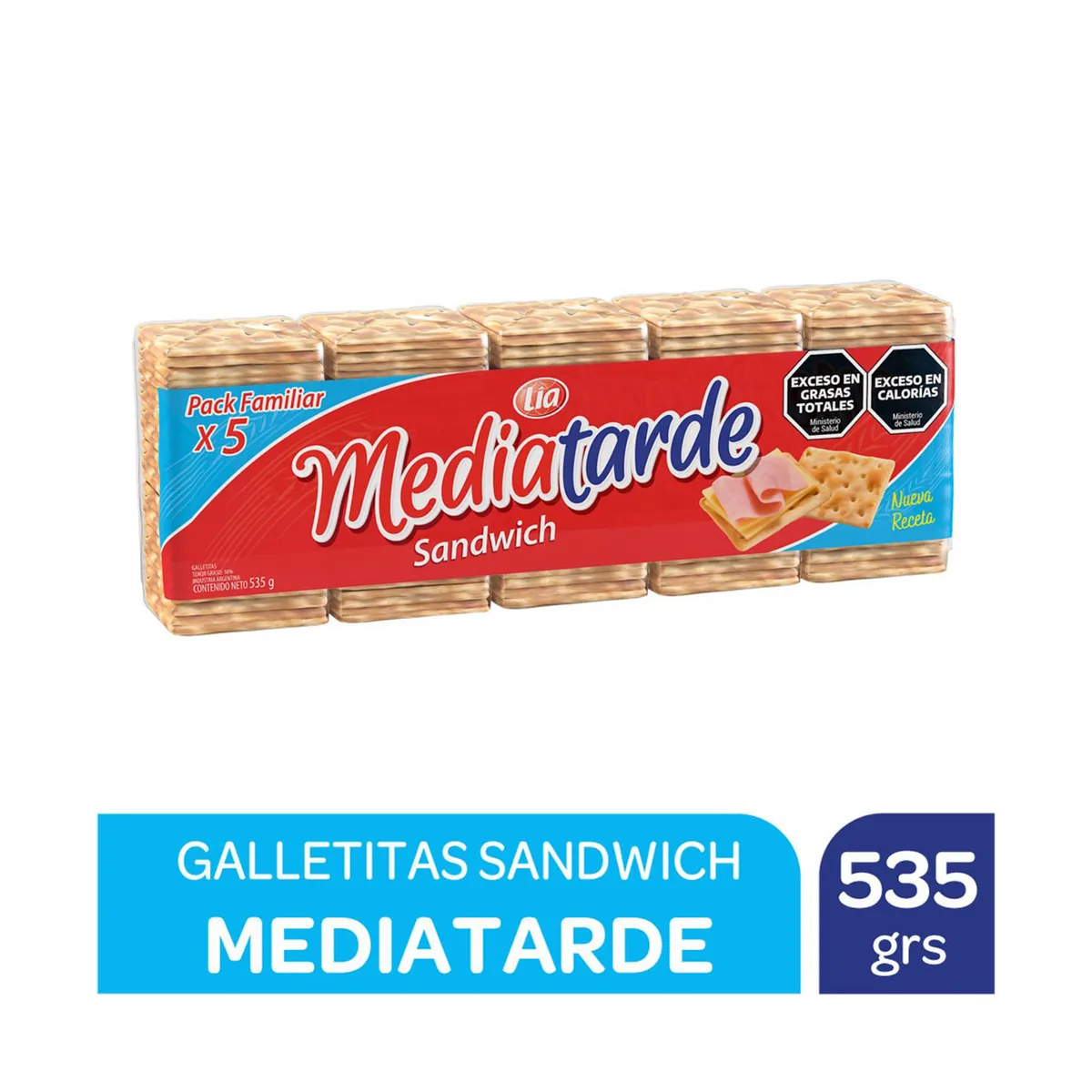 Galletitas sandwich Mediatarde x5 107 g.