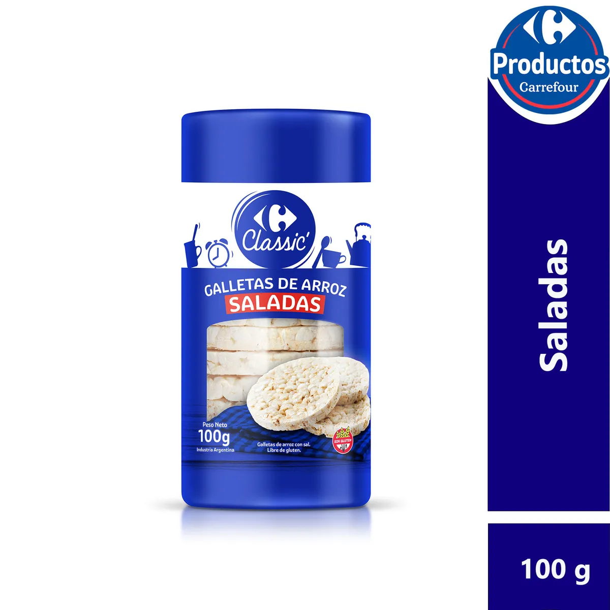Galletas de arroz saladas Carrefour Classic 100 grs