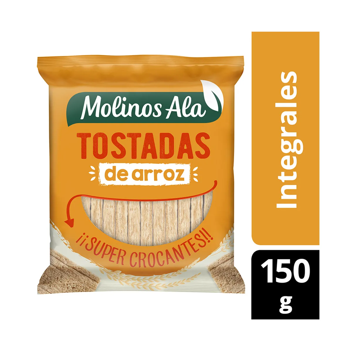 Tostadas de arroz Molinos Ala integrales 150 g.