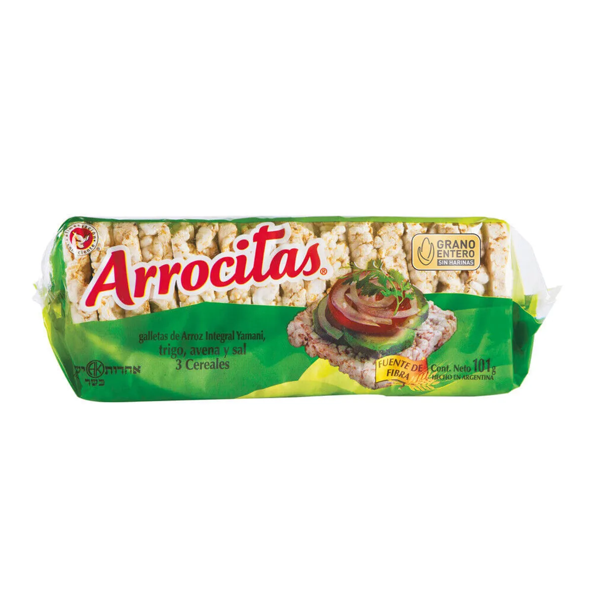 Galletas de arroz Arrocitas 3 cereales 101 g.