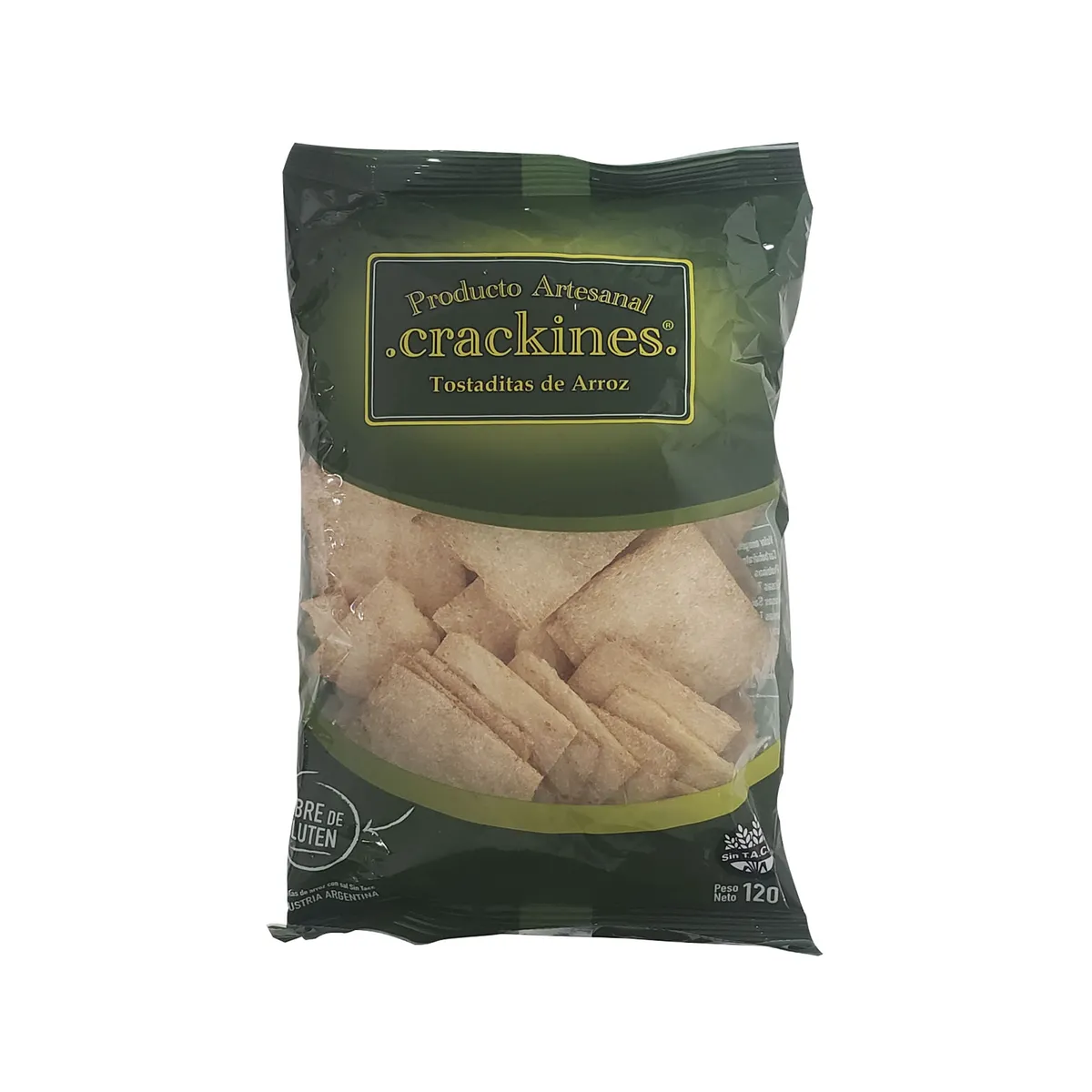 Tostaditas de arroz Crackines 120 g. sin TACC