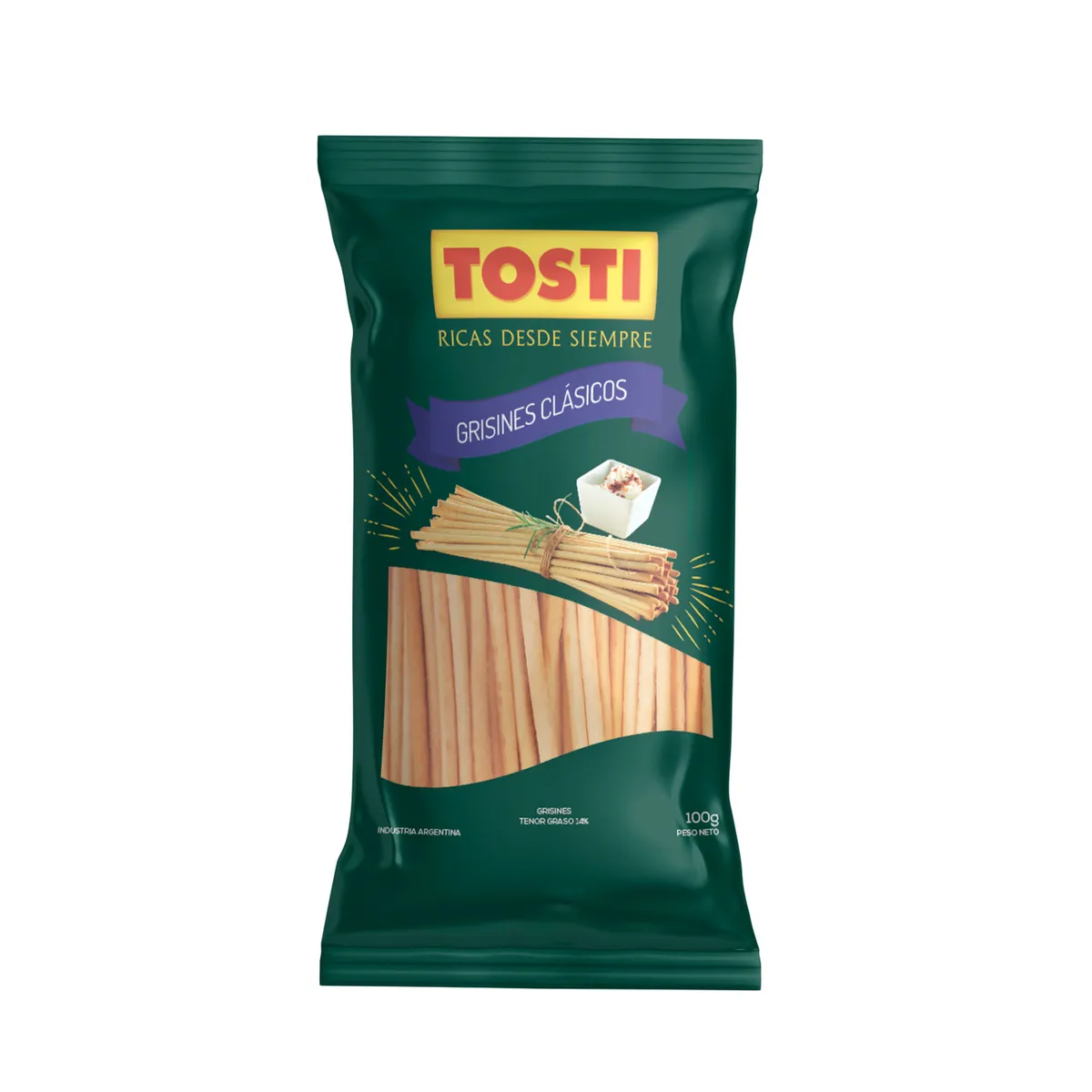 Grisines clasicos Tosti 100 g.