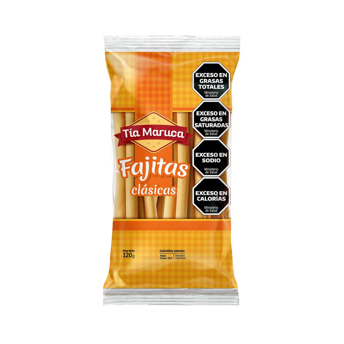 Galletitas Tía Maruca fajitas 120 g.