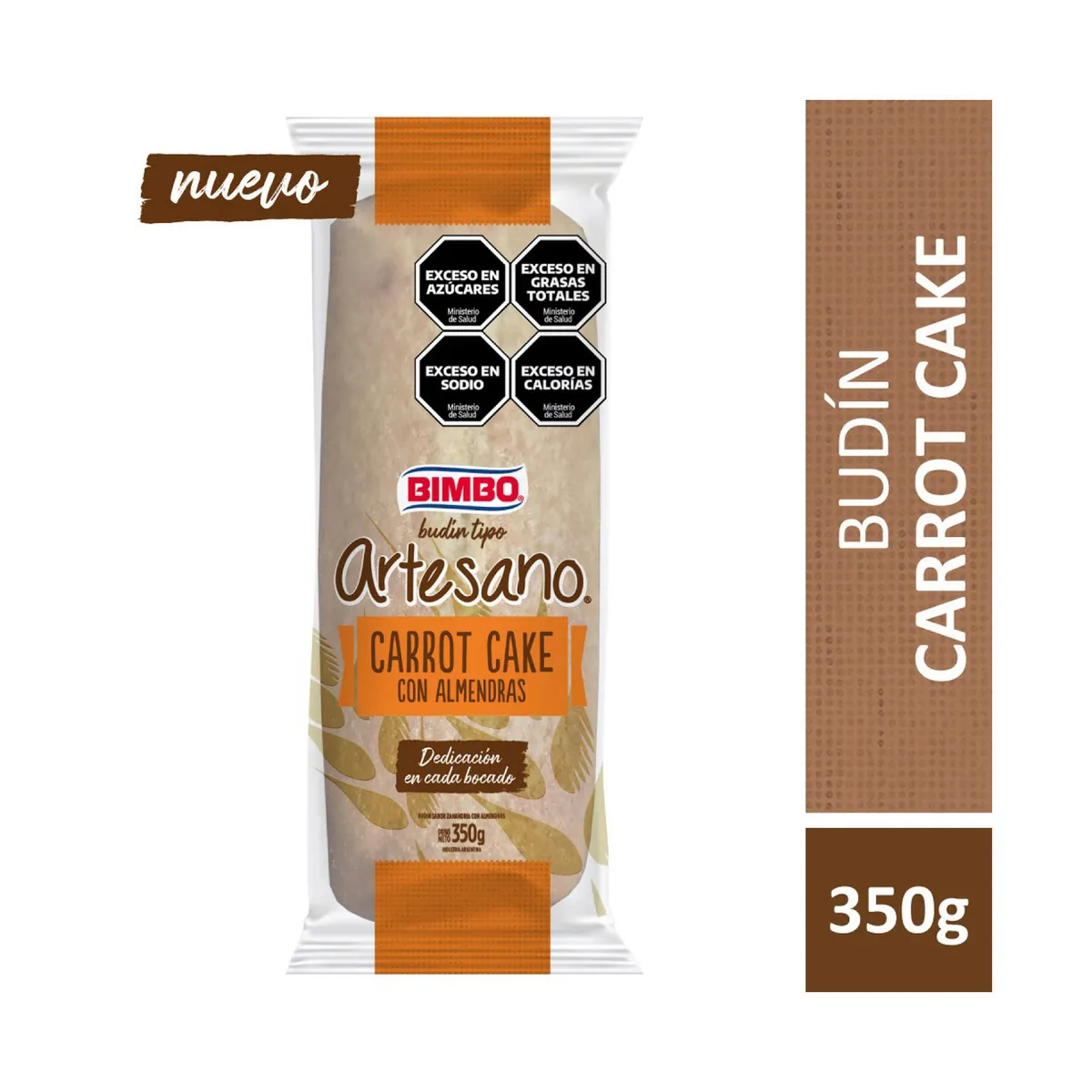Budín carrot cake Artesano 350 grs