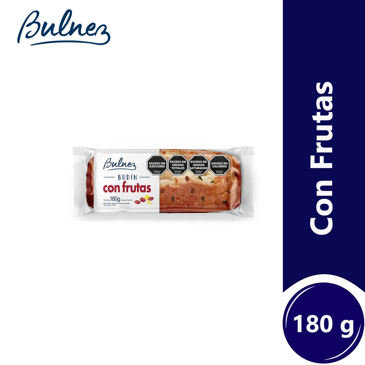 Budín con frutas Bulnez 180 g.