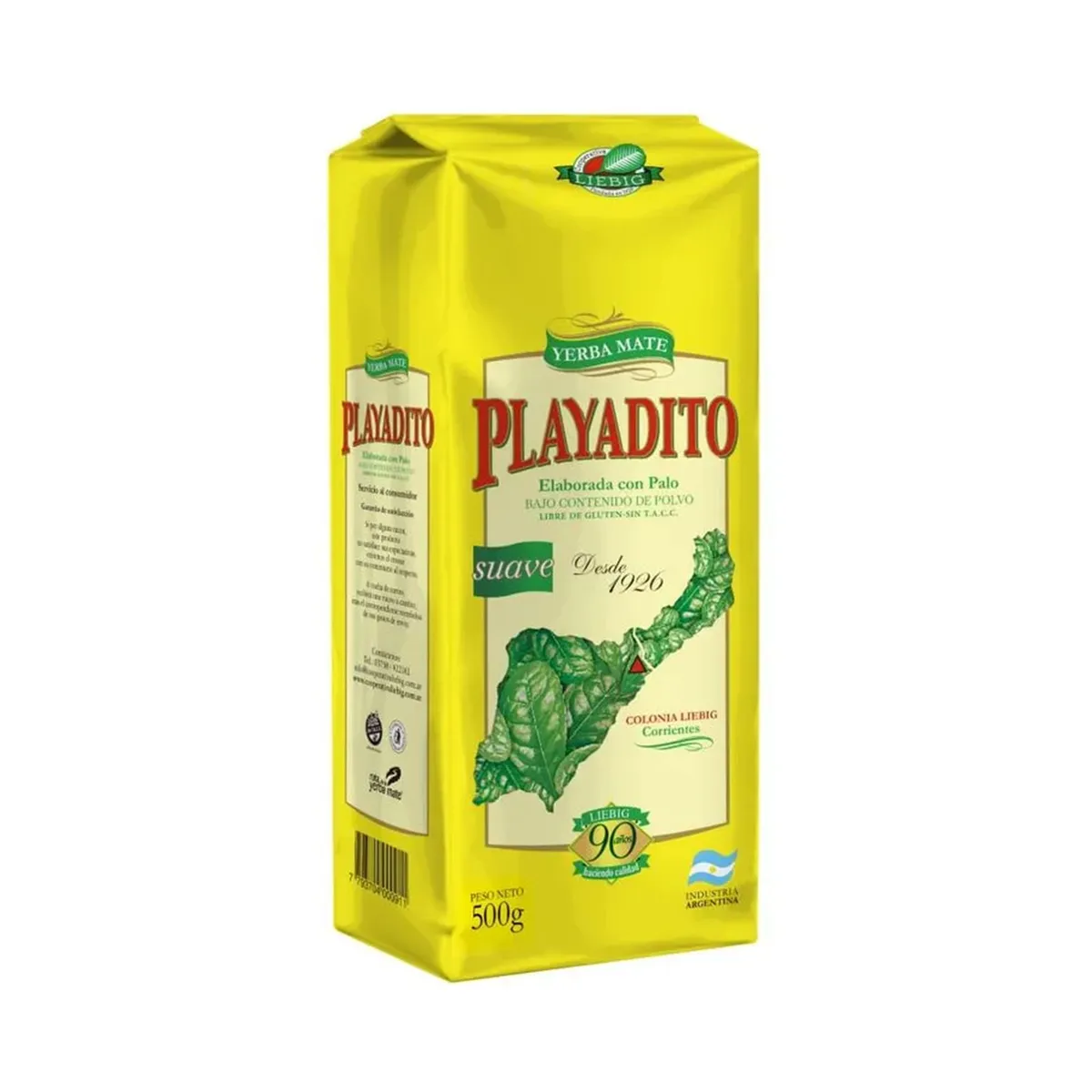 Yerba mate Playadito con palo 500 g.