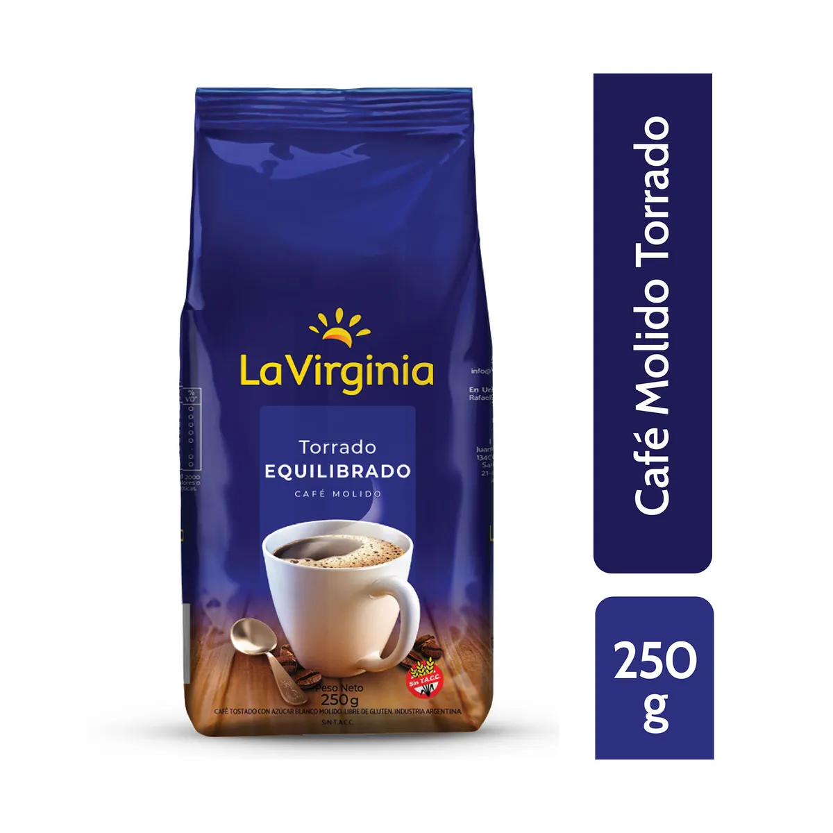 Café molido clásico La Virginia bolsa x 250 g.