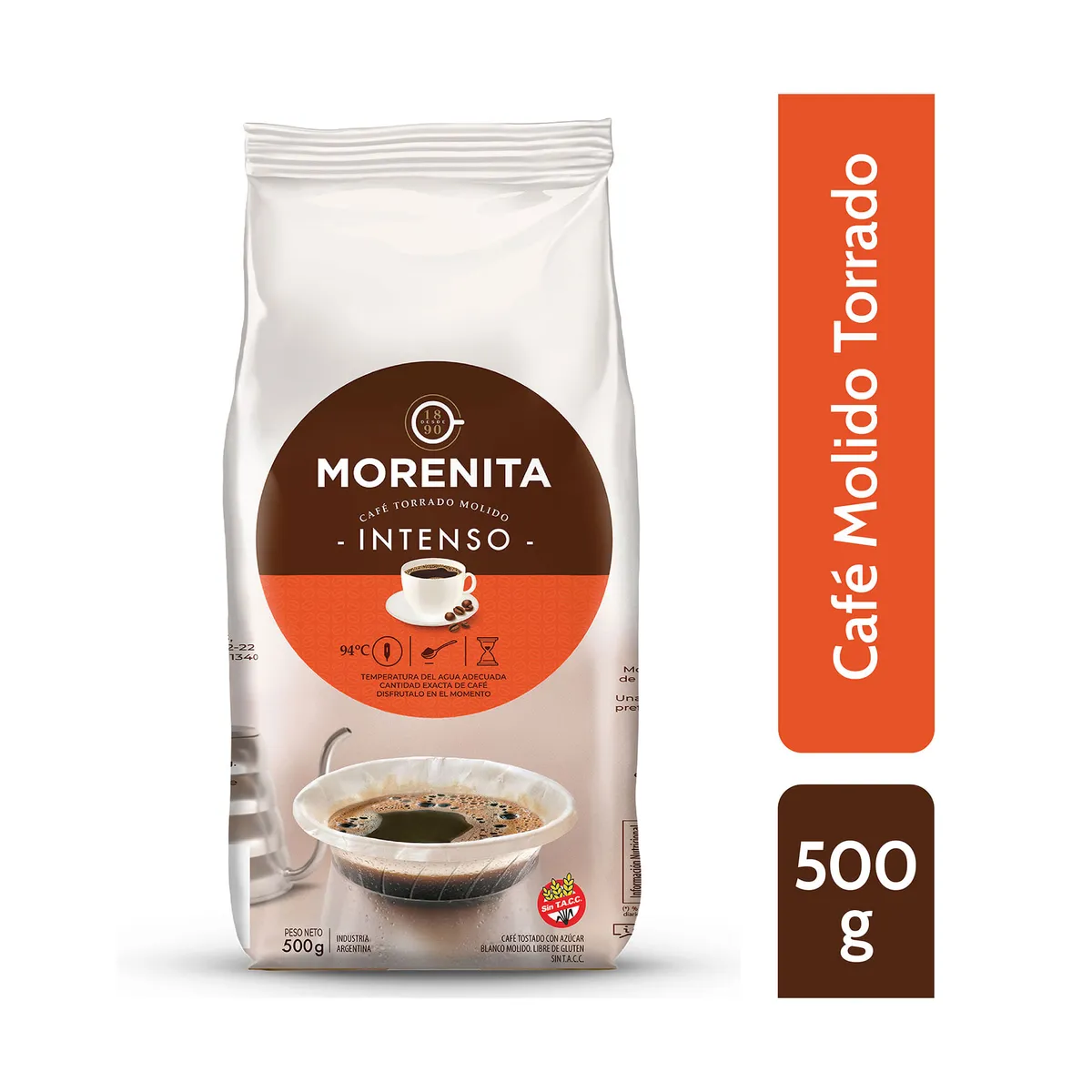 Café molido clásico la Morenita bolsa 500 g.