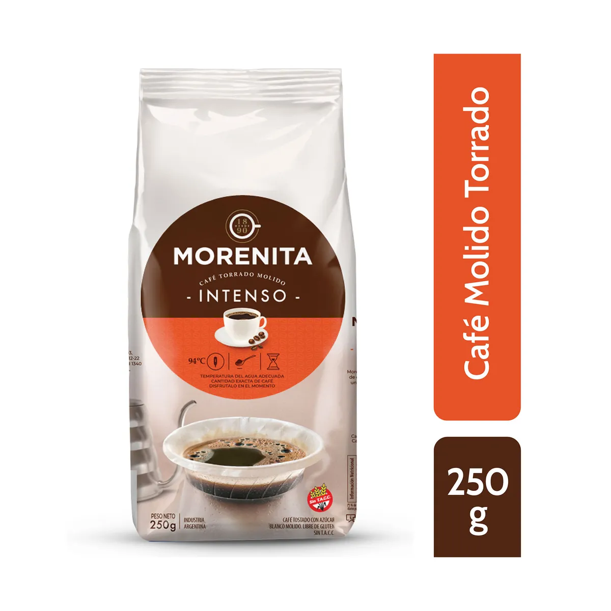 Café molido clásico la Morenita bolsa 250 g.