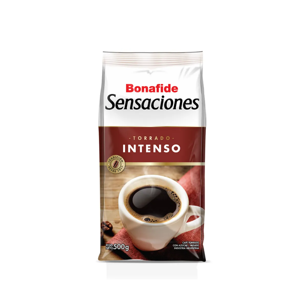 Café molido Bonafide Sensaciones torrado intenso 500 g.